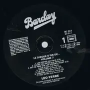 LP - Léo Ferré - Le Disque D'Or