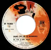 7inch Vinyl Single - Léo Ferré - Quand C'Est Fini Ca Recommence - EP