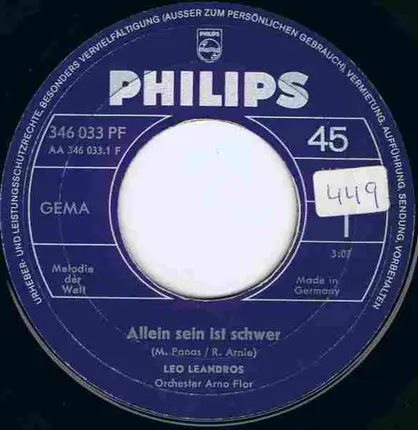 Leo Leandros - Allein Sein Ist Schwer