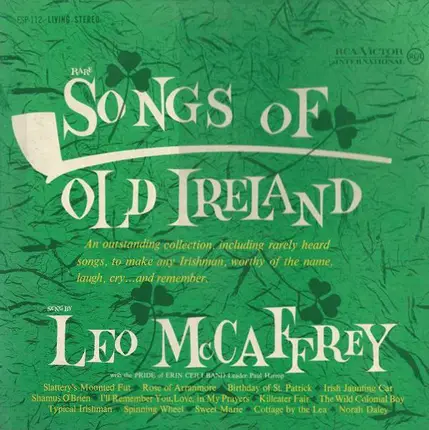Leo McCaffrey With The Pride Of Erin Ceili Band Led By Paul Harrop - Rare Songs Of Old Ireland