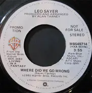 Leo Sayer - Where Did We Go Wrong