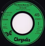 7inch Vinyl Single - Leo Sayer - The Show Must Go On - moulded label
