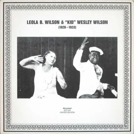 Leola B. Wilson & Wesley Wilson - (1928-1933)