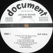 LP - Leola B. Wilson & Wesley Wilson - (1928-1933) - Mono