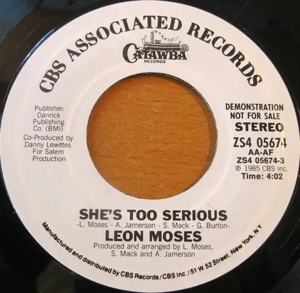 Leon Moses - She's Too Serious