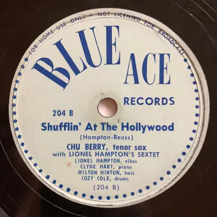 Leon "Chu" Berry With Lionel Hampton And His Sextet - Sweethearts On Parade / Shufflin' At The Hollywood