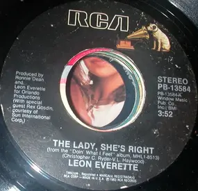 leon everette - The Lady, She's Right / Knocking On Her Door