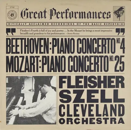 Beethoven / Mozart - Piano Concerti (Beethoven's 4th / Mozart's 25th)