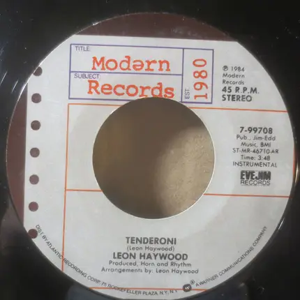 Leon Haywood - Tenderoni