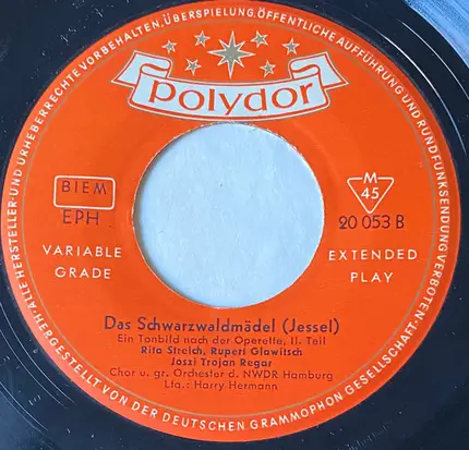 Léon Jessel - Das Schwarzwald Mädel (Querschnitt)