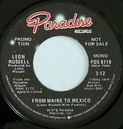 Leon Russell - From Maine To Mexico