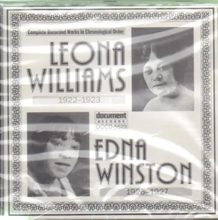 Leona Williams , Edna Winston - Complete Recorded Works In Chronological Order (1922-1923) (1926-1927)
