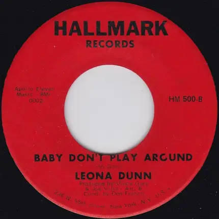 Leona Dunn - Our Songs Of Love / Baby Don't Play Around