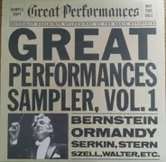 Leonard Bernstein , Eugene Ormandy , Rudolf Serkin , Isaac Stern , George Szell , Bruno Walter - Great Performances Sampler, Vol. 1