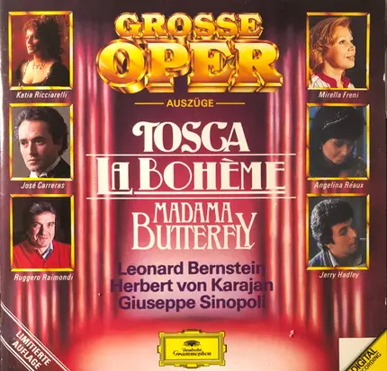 Bernstein - Grosse Opera Auszüge Tosca - La Bohéme - Madama Butterfly