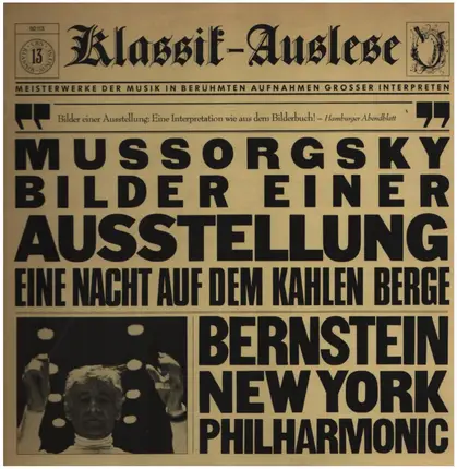 Leonard Bernstein , The New York Philharmonic Orchestra - Bilder einer Ausstellung / Eine Nacht auf dem kahlen Berge