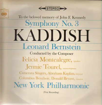 Leonard Bernstein , The New York Philharmonic Orchestra - Symphony No. 3 Kaddish