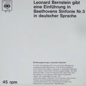 Leonard Bernstein - Leonard Bernstein Gibt Eine Einführung In Beethovens Sinfonie Nr. 5 In Deutscher Sprache