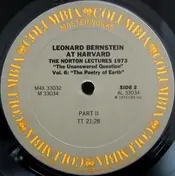 Leonard Bernstein - Leonard Bernstein At Harvard - The Norton Lectures 1973: "The Unanswered Question" Vol.6 "The Poetr