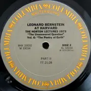 LP-Box - Leonard Bernstein - Leonard Bernstein At Harvard - The Norton Lectures 1973: 'The Unanswered Question' Vol.6 'The Poetry Of Earth'