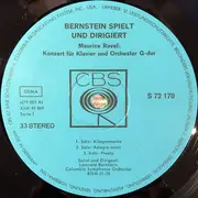LP - Ravel, Schostakowitsch/ Leonard Bernstein, New Yorker Philharmoniker - Konzert für Klavier und orch. G-dur* Konzert für Klavier und Orch. Nr. 2 op. 101