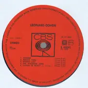 LP - Leonard Cohen - Songs Of Leonard Cohen - BOXED CBS