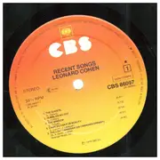 LP - Leonard Cohen - Recent Songs