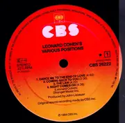 LP - Leonard Cohen - Various Positions