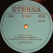 LP - Lechner / Janequin / Monteverdi - Das Hohelied Salomonis / Le Chant Du Rossignol / Lamento d'Arianna