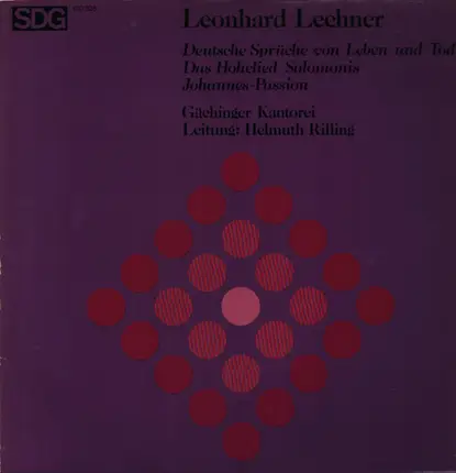 Leonhard Lechner , Gächinger Kantorei Stuttgart , Helmuth Rilling - Leonhard Lechner