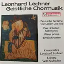 LP - Leonhard Lechner - Geistliche Chormusik - Gatefold