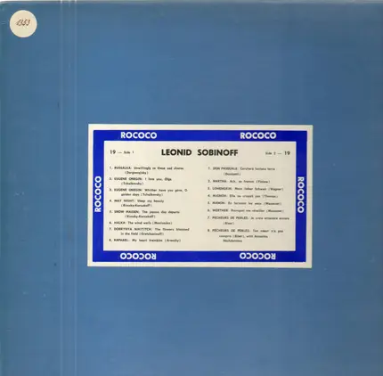 Leonid Sobinoff - Leonid Sobinoff