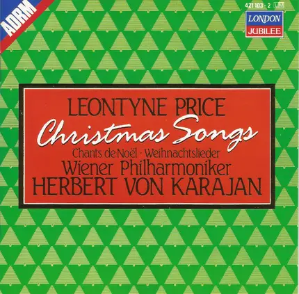 Leontyne Price / Herbert von Karajan / Wiener Philharmoniker - Christmas Songs = Chants de Noël = Weihnachtslieder