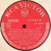 LP - Leontyne Price , RCA Italiana Opera Orchestra , Francesco Molinari-Pradelli - Primadonna Vol. 2: Great Soprano Arias From Handel To Puccini - with autograph card