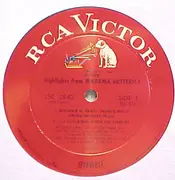 LP - Puccini - Highlights From Madama Butterfly - Red Seal Dynagroove / Insert
