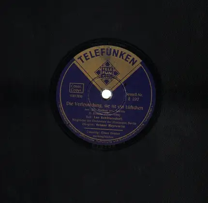 Leo Schützendorf - Die Verleumdung, sie ist ein Lüftchen/ Einen..