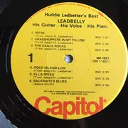 LP - Leadbelly - Huddie Ledbetter's Best... His Guitar - His Voice - His Piano