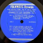 LP - Leadbelly - Leadbelly's Last Sessions Part One - Booklet