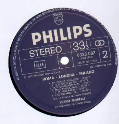 Leano Morelli - Roma - Londra - Milano