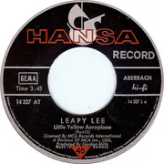 7inch Vinyl Single - Leapy Lee - Little Yellow Aeroplane / Boom Boom
