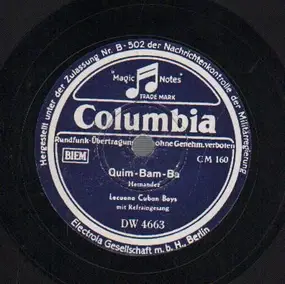 Lecuona Cuban Boys - Quim-Bam-Ba / La Conga De Jaruco