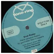 LP - Lechner / Koster - Historia der Passion und Leidens / Kleine Schwarze Passion