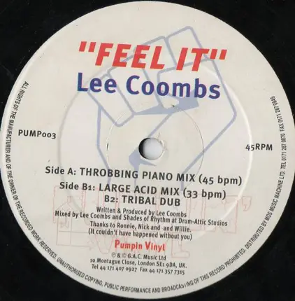 Lee Coombs - Feel It