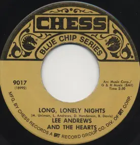 Lee Andrews And The Hearts - Long, Lonely Nights / Teardrops