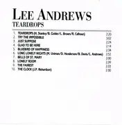 CD - Lee Andrews & The Hearts - Teardrops - The Best Of