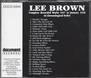 CD - Lee Brown - Complete Recorded Works 1937 To January 1940 In Chronological Order