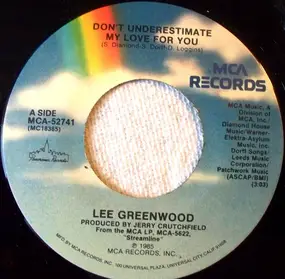 Lee Greenwood - Don't Underestimate My Love For You