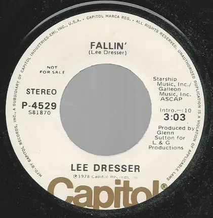 Lee Dresser - You're All The Woman I'll Ever Need