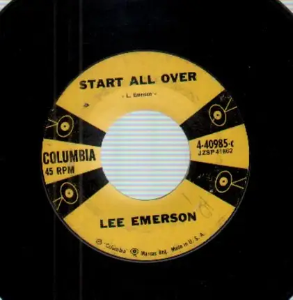 Lee Emerson - Start All Over / Do You Think