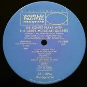 LP - Lee Konitz Plays With Gerry Mulligan Quartet - Lee Konitz Plays With The Gerry Mulligan Quartet - Insert/Mono